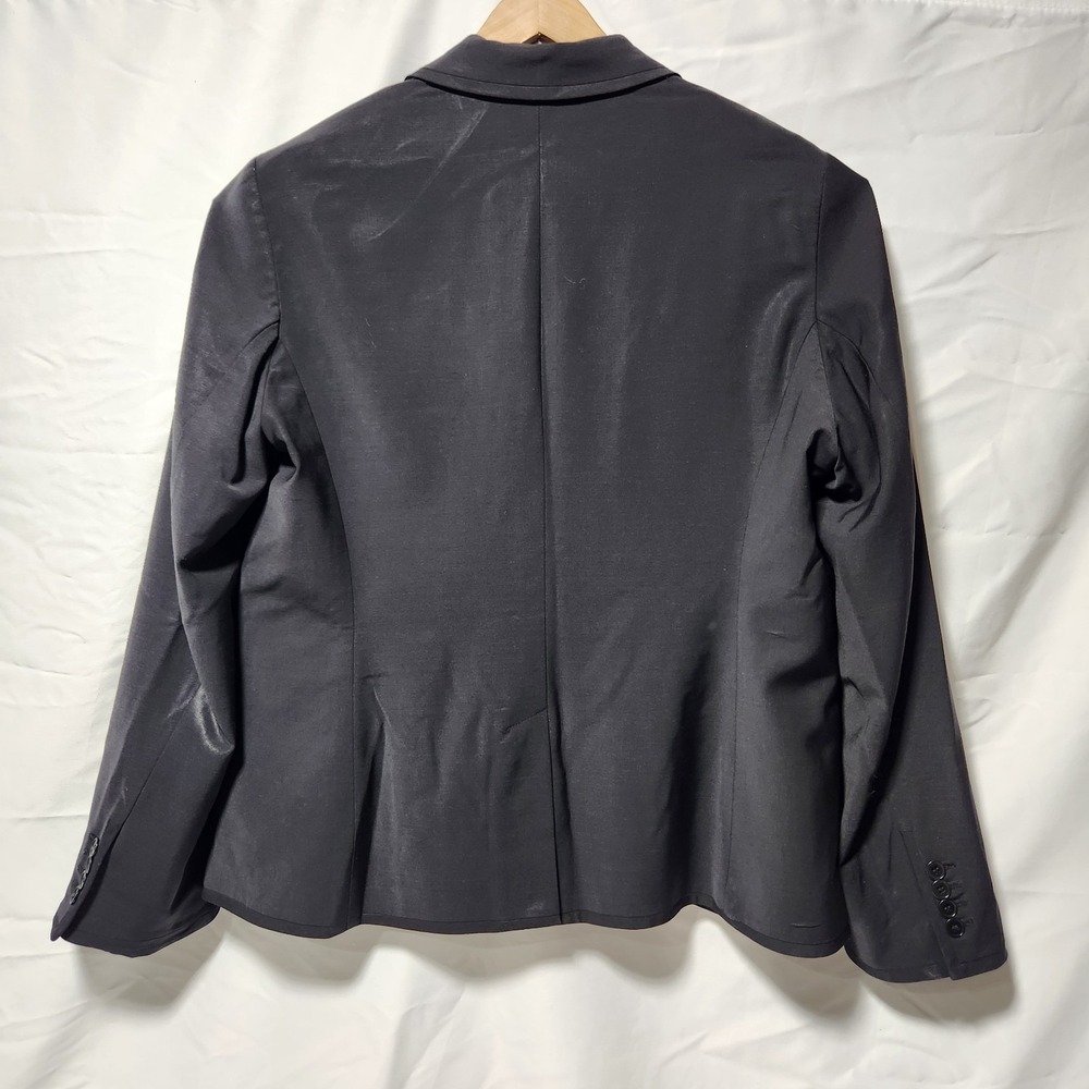 women's TALBOTS Black Blazer Jacket Wool blendstretch office career Size 20‎ - Picture 2 of 6